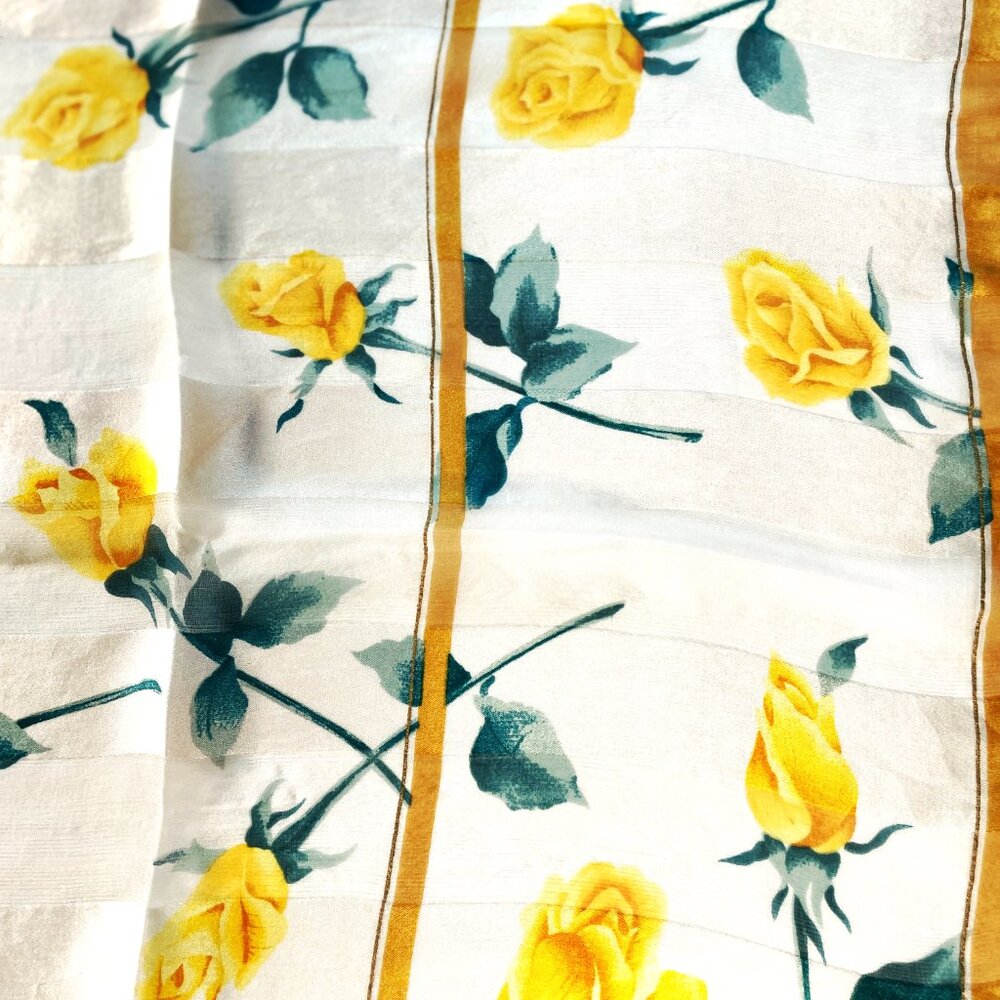 Vintage Yves Saint Laurent Silk Chiffon Scarf - Picture 5 of 12